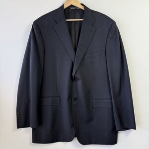 Canali 56R US 46R Navy Wool Blazer Sport Coat Made In Italy $995